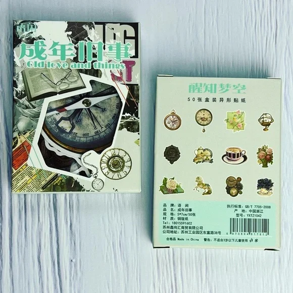 Old World Charm, Ornate Decor, Flowers, Books, Cherubs, And More, 50 Stickers - Picture 14 of 15